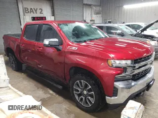 2021 Chevrolet Silverado 1500 LT with VIN 3GCUYDET5MG238738, listed as a Copart auction lot 82143104 with 62,151 mi miles and Salvage Title. Bid and sale history available at carsss.com. Image 4.