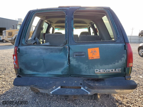 1999 Chevrolet Tahoe Z71 with VIN 1GNEK13R0XJ512661, listed as a Copart auction lot 68022173 with 181,573 mi miles and Salvage Title. Bid and sale history available at carsss.com. Image 6.