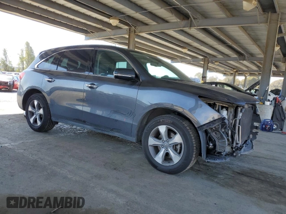 2014 Acura MDX with VIN 5FRYD3H25EB015468, listed as a Copart auction lot 53135115 with 136,477 mi miles and Salvage Title. Bid and sale history available at DreamBid. Image 4.