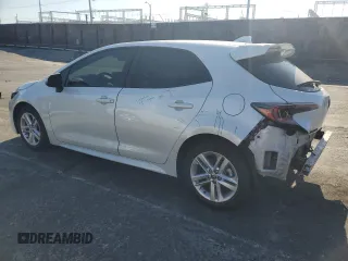 2021 Toyota Corolla Hatchback SE with VIN JTND4MBE0M3130088, listed as a Copart auction lot 71381584 with 37,279 mi miles and Salvage Title. Bid and sale history available at carsss.com. Image 2.