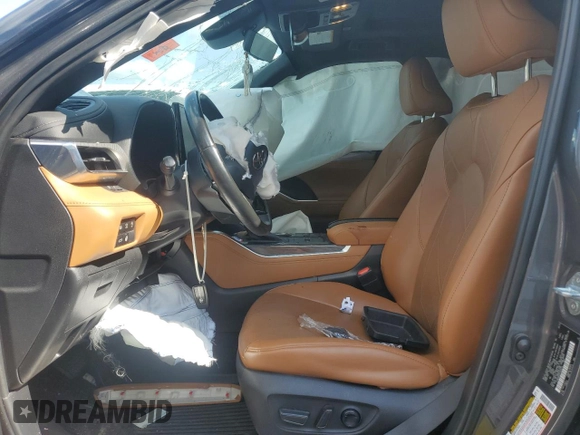 2023 Toyota Highlander L with VIN 5TDKDRAH4PS026744, listed as a Copart auction lot 55088915 with 44,740 mi miles and Non repairable. Bid and sale history available at DreamBid. Image 7.