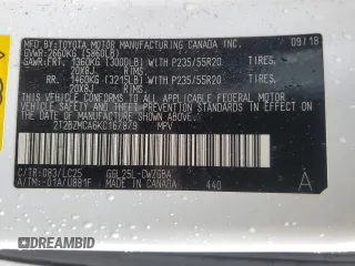 2019 Lexus RX 350 с VIN 2T2BZMCA6KC167879, выставлен на аукционе Copart как лот 56243655 с пробегом 119 197 миль миль и Списание • Salvage title. История ставок и продаж доступна на DreamBid. Изображение 13.