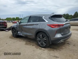 2021 Infiniti QX50 Luxe with VIN 3PCAJ5BB3MF120184, listed as a Copart auction lot 58276615 with 59,974 mi miles and Salvage title. Bid and sale history available at DreamBid. Image 2.