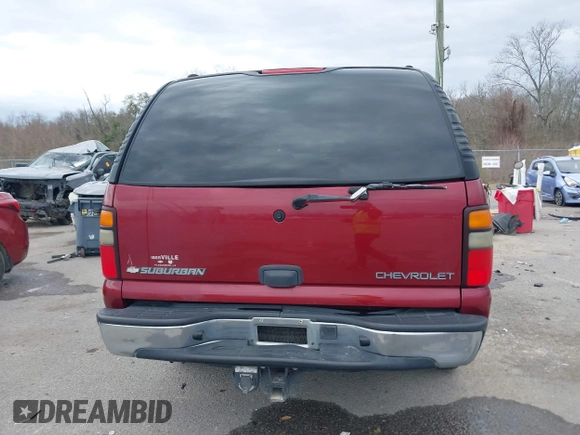2005 Chevrolet Suburban LT with VIN 3GNEC16Z15G205829, listed as a IAAI auction lot 41690689 with 196,504 mi miles and . Bid and sale history available at DreamBid. Image 16.