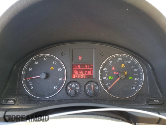 2008 Volkswagen Jetta Wolfsburg Edition z VIN 3VWRJ71K48M127241, wystawiony jako Copart lot #83201434 z przebiegiem 158 145 mil mil oraz Szkoda całkowita • Salvage title. Historia ofert i sprzedaży dostępna na DreamBid. Obrazek 9.