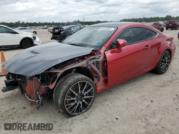 2015 Lexus RC F F z VIN JTHHP5BC6F5003191, wystawiony jako Copart lot #48727033 z przebiegiem Nie podano mil oraz . Historia ofert i sprzedaży dostępna na DreamBid. Obrazek 1.