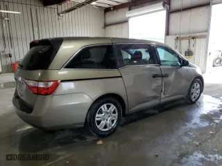 2013 Honda Odyssey LX with VIN 5FNRL5H27DB076212, listed as a Copart auction lot 52856615 with 123,096 mi miles and Salvage Title. Bid and sale history available at carsss.com. Image 3.