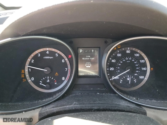 2017 Hyundai Santa Fe SE with VIN KM8SMDHF5HU225155, listed as a Copart auction lot 48468515 with 174,769 mi miles and Salvage Title. Bid and sale history available at carsss.com. Image 9.