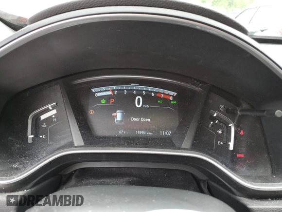 2017 Honda CR-V EX-L with VIN 7FARW1H81HE027022, listed as a Copart auction lot 53972015 with 195,951 mi miles and Salvage Title. Bid and sale history available at carsss.com. Image 9.