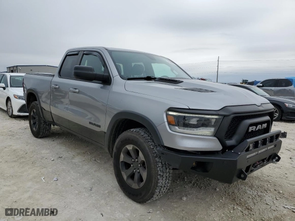 2019 Ram 1500 Rebel with VIN 1C6SRFET0KN841074, listed as a Copart auction lot 45288845 with 74,013 mi miles and Salvage Title. Bid and sale history available at carsss.com. Image 4.