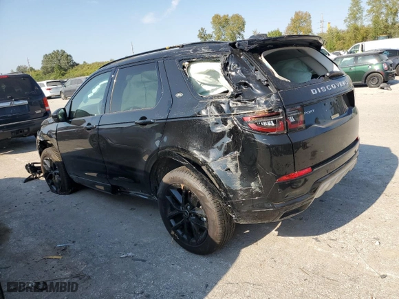 2024 Land Rover Discovery Sport S with VIN SALCJ2FX1RH346625, listed as a Copart auction lot 75739624 with 0 mi miles and Salvage Title. Bid and sale history available at carsss.com. Image 2.