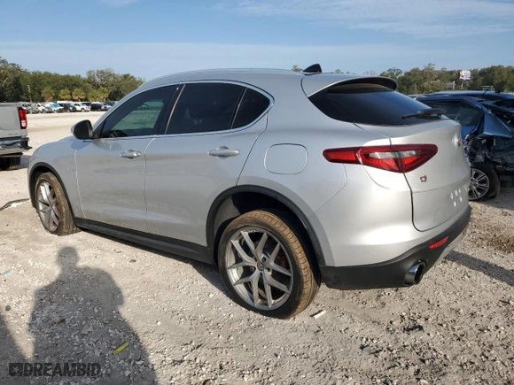 2019 Alfa Romeo Stelvio Ti Sport with VIN ZASPAKBNXK7C38889, listed as a Copart auction lot 86875254 with 0 mi miles and Non Repairable. Bid and sale history available at carsss.com. Image 2.