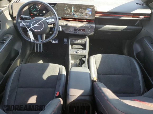 2024 Hyundai Kona N Line with VIN KM8HA3A35RU033474, listed as a Copart auction lot 82763824 with 9,424 mi miles and Salvage Title. Bid and sale history available at carsss.com. Image 8.