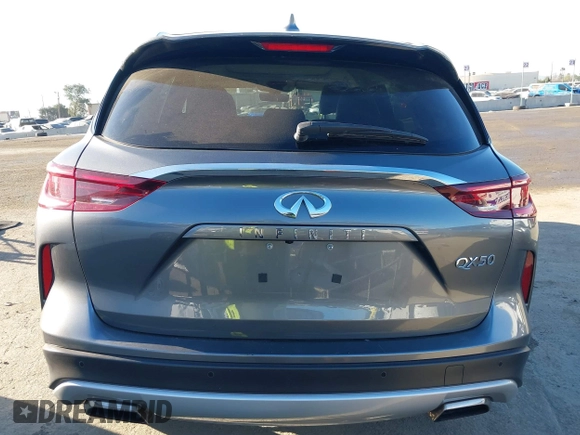 2024 Infiniti QX50 Luxe with VIN 3PCAJ5BAXRF104014, listed as a IAAI auction lot 41647475 with 7,771 mi miles and . Bid and sale history available at DreamBid. Image 16.
