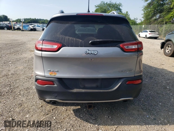2014 Jeep Cherokee Limited with VIN 1C4PJMDS7EW210615, listed as a Copart auction lot 64308365 with 185,162 mi miles and Clean title. Bid and sale history available at DreamBid. Image 6.