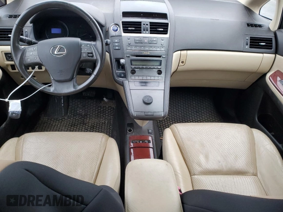 2010 Lexus HS 250h with VIN JTHBB1BA5A2005360, listed as a Copart auction lot 86169494 with Not Provided miles and Salvage Title. Bid and sale history available at DreamBid. Image 8.
