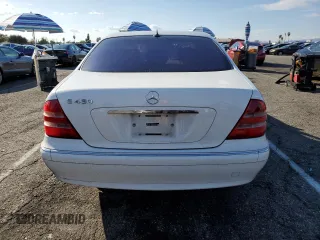 2002 Mercedes-Benz S-Class 4.3L with VIN WDBNG70J82A237141, listed as a Copart auction lot 42193475 with 247,858 mi miles and Salvage Title. Bid and sale history available at carsss.com. Image 6.