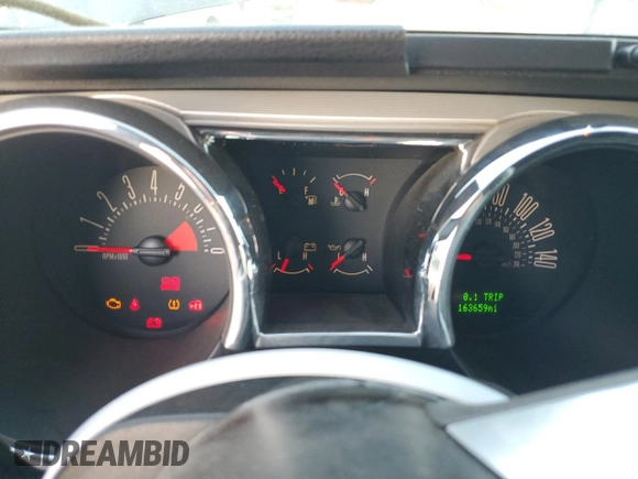 2007 Ford Mustang GT Deluxe with VIN 1ZVHT82H575235208, listed as a Copart auction lot 85820534 with 163,659 mi miles and Clean Title. Bid and sale history available at carsss.com. Image 9.