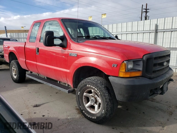 1999 Ford F-250 XL with VIN 1FTNX21L8XED06365, listed as a Copart auction lot 41527465 with 232,866 mi miles and Salvage title. Bid and sale history available at DreamBid. Image 4.