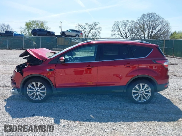 2017 Ford Escape Titanium with VIN 1FMCU0J93HUB20552, listed as a IAAI auction lot 41994433 with 55,772 mi miles. Bid and sale history available at carsss.com. Image 15.