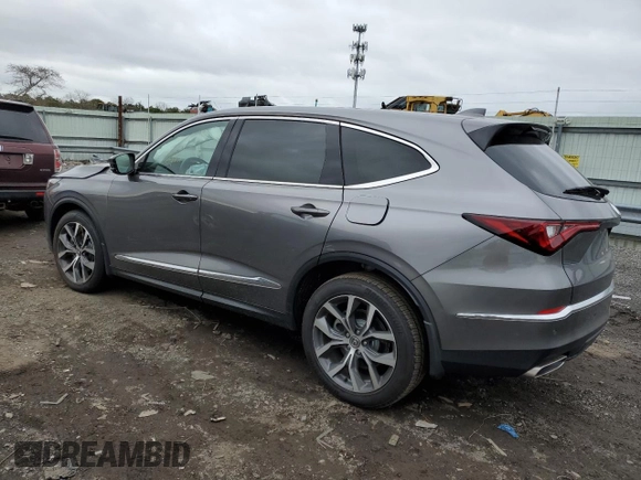 2022 Acura MDX w/Technology Package with VIN 5J8YE1H44NL052319, listed as a Copart auction lot 70911982 with 6,712 mi miles. Bid and sale history available at carsss.com. Image 2.