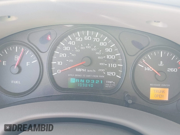 2005 Chevrolet Impala with VIN 2G1WF52E059163123, listed as a IAAI auction lot 41654818 with 109,840 mi miles and . Bid and sale history available at DreamBid. Image 7.