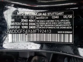 2008 Mercedes-Benz C-Class 3.0L Sport with VIN WDDGF54X68F192413, listed as a Copart auction lot 51572725 with 140,803 mi miles and Salvage Title. Bid and sale history available at carsss.com. Image 15.