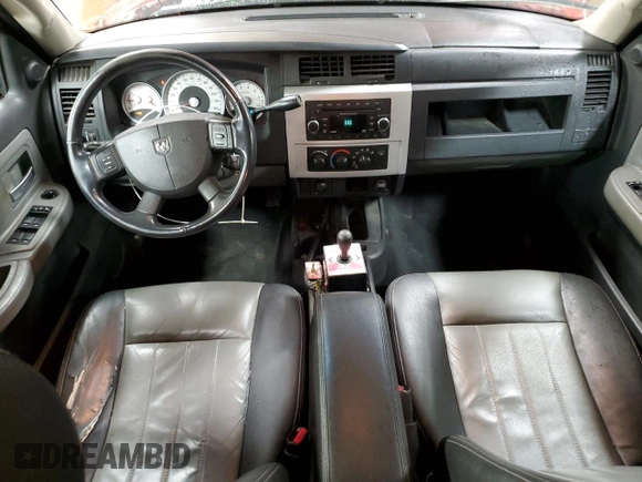 2008 Dodge Dakota Laramie with VIN 1D7HW58N58S613008, listed as a Copart auction lot 48866005 with 197,542 mi miles and Salvage Title. Bid and sale history available at carsss.com. Image 8.