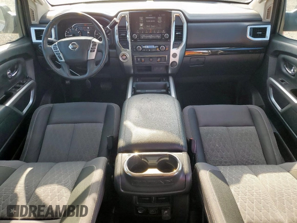 2020 Nissan Titan Platinum Reserve with VIN 1N6AA1EFXLN505021, listed as a Copart auction lot 65716805 with 64,624 mi miles and Salvage title. Bid and sale history available at DreamBid. Image 8.