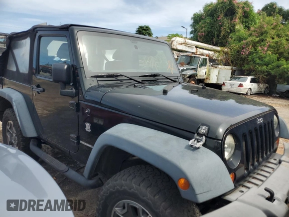 2012 Jeep Wrangler Sport with VIN 1C4AJWAG7CL258762, listed as a Copart auction lot 45012874 with Not provided miles and Non repairable. Bid and sale history available at DreamBid. Image 4.