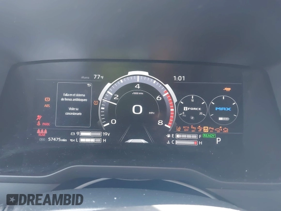 2022 Toyota Tundra Limited Hybrid with VIN 5TFJC5EC9NX001528, listed as a IAAI auction lot 41625774 with 57,475 mi miles and . Bid and sale history available at DreamBid. Image 7.