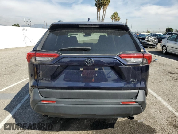 2019 Toyota RAV4 XLE with VIN JTMP1RFV8KD513544, listed as a Copart auction lot 48754385 with Not Provided miles and Salvage Title. Bid and sale history available at DreamBid. Image 6.