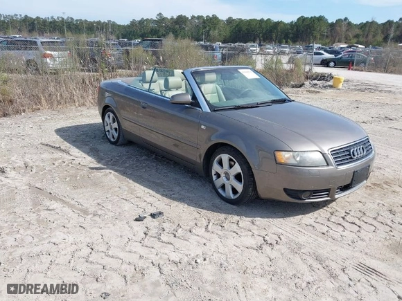 2005 Audi A4 1.8T with VIN WAUAC48H75K010658, listed as a IAAI auction lot 41840942 with 108,269 mi miles. Bid and sale history available at carsss.com. Image 1.