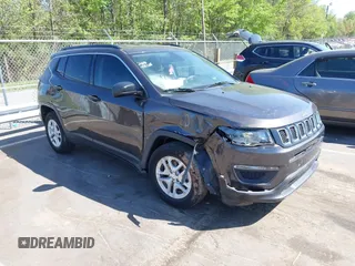 2019 Jeep Compass Sport with VIN 3C4NJCAB2KT613117, listed as a IAAI auction lot 41999519 with 73,734 mi miles and . Bid and sale history available at DreamBid. Image 1.