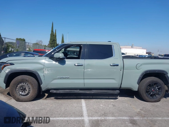 2022 Toyota Tundra Limited Hybrid with VIN 5TFJC5EC9NX001528, listed as a IAAI auction lot 41625774 with 57,475 mi miles and . Bid and sale history available at DreamBid. Image 6.