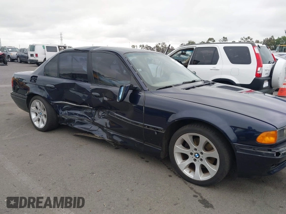 1998 BMW 7 Series with VIN WBAGF8323WDL57406, listed as a IAAI auction lot 42428227 with 93,448 mi miles and . Bid and sale history available at DreamBid. Image 6.