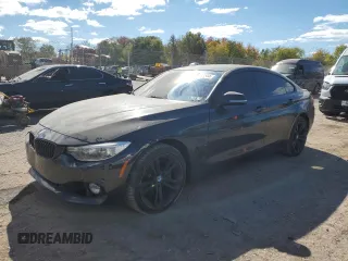 2015 BMW 4 Series 435i xDrive with VIN WBA4B3C59FGV48788, listed as a Copart auction lot 75408944 with 103,837 mi miles and Salvage Title. Bid and sale history available at DreamBid. Image 1.