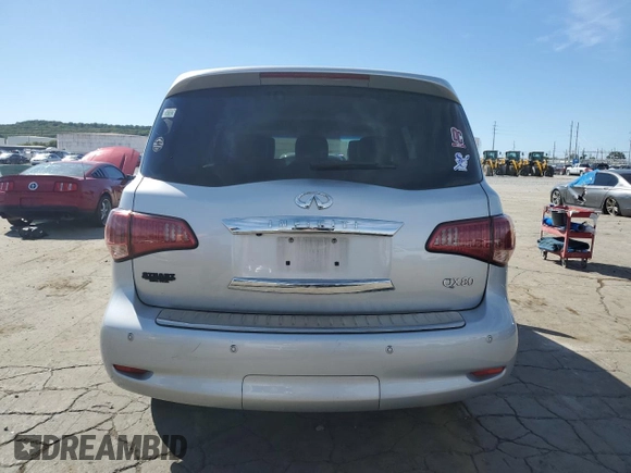 2014 Infiniti QX80 with VIN JN8AZ2NC1E9352813, listed as a Copart auction lot 73162984 with 185,154 mi miles and Salvage Title. Bid and sale history available at carsss.com. Image 6.