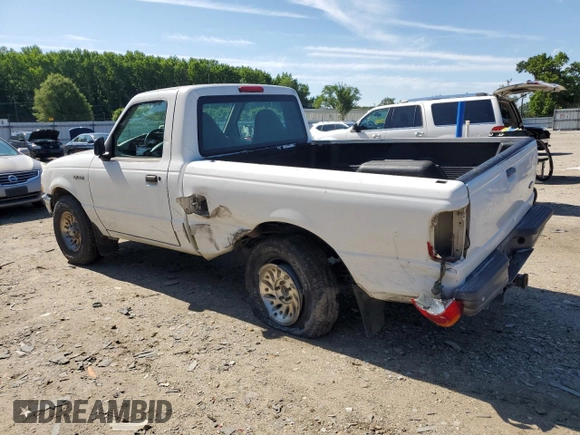 1998 Ford Ranger XL with VIN 1FTYR10C9WPB49614, listed as a Copart auction lot 61246185 with 263,869 mi miles and Salvage title. Bid and sale history available at DreamBid. Image 2.