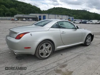2002 Lexus SC 430 with VIN JTHFN48Y420018791, listed as a Copart auction lot 61790145 with 130,872 mi miles and Salvage title. Bid and sale history available at DreamBid. Image 3.