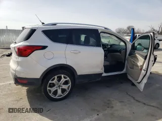 2019 Ford Escape Titanium with VIN 1FMCU9J94KUC03970, listed as a Copart auction lot 47256135 with 33,744 mi miles and Salvage Title. Bid and sale history available at carsss.com. Image 3.