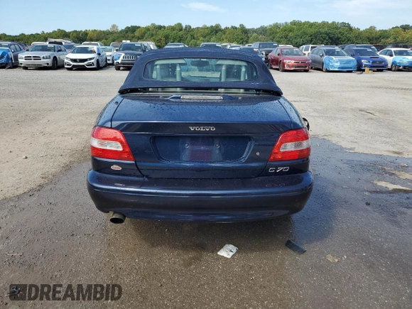 2004 Volvo C70 with VIN YV1NC62D74J043101, listed as a Copart auction lot 71585714 with 136,882 mi miles and Salvage Title. Bid and sale history available at carsss.com. Image 6.