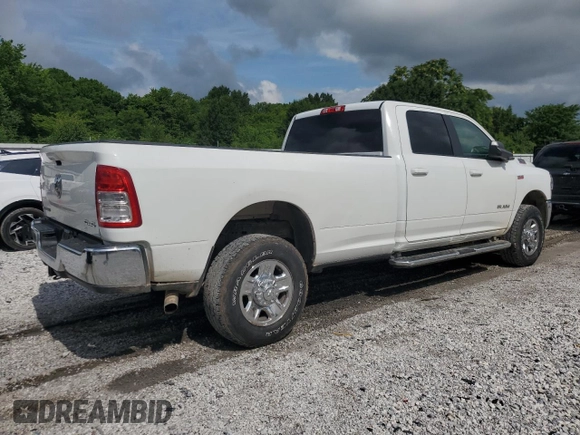 2020 Ram 2500 Lone Star z VIN 3C6UR5JJ2LG297324, wystawiony jako Copart lot #60854035 z przebiegiem 91 280 mil mil oraz Szkoda całkowita • Salvage title. Historia ofert i sprzedaży dostępna na DreamBid. Obrazek 3.