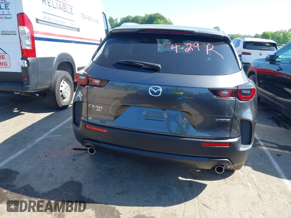 2025 Mazda CX-50 S Preferred with VIN 7MMVABBM5SN305546, listed as a IAAI auction lot 42225558 with 23,516 mi miles and . Bid and sale history available at carsss.com. Image 16.