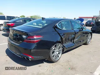 2023 Genesis G70 2.0T with VIN KMTG34TA3PU132398, listed as a IAAI auction lot 42497066 with 34,759 mi miles and . Bid and sale history available at DreamBid. Image 4.