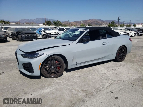 2023 BMW 4 Series M440i with VIN WBA53AT04PCL19583, listed as a Copart auction lot 69123974 with 29,341 mi miles and Salvage Title. Bid and sale history available at DreamBid. Image 1.