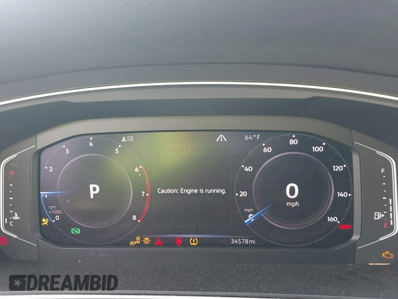 2020 Volkswagen Tiguan SE with VIN 3VV2B7AX8LM177213, listed as a IAAI auction lot 42125606 with 34,578 mi miles and . Bid and sale history available at DreamBid. Image 7.
