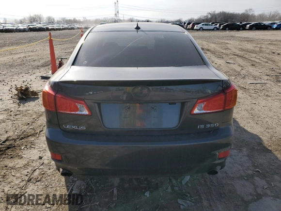 2010 Lexus IS 350 with VIN JTHBE5C23A5024803, listed as a Copart auction lot 44814125 with Not Provided miles and Salvage Title. Bid and sale history available at DreamBid. Image 6.
