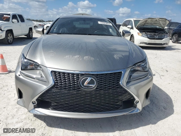 2015 Lexus RC 350 with VIN JTHSE5BC3F5003953, listed as a Copart auction lot 73303654 with 0 mi miles and Non Repairable. Bid and sale history available at carsss.com. Image 5.