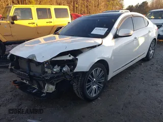2016 Kia Cadenza Premium with VIN KNALN4D75G5207281, listed as a IAAI auction lot 41336339 with 147,385 mi miles. Bid and sale history available at carsss.com. Image 2.